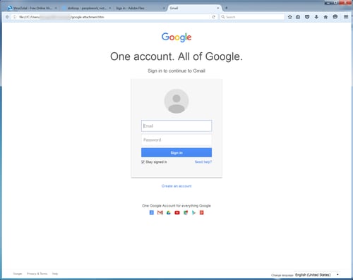 Google Credentials Phish