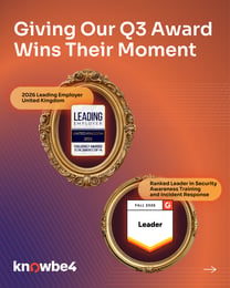 KnowBe4 Recognized for AI Innovation, Sustainability, Workplace Excellence and Ranked #1 by Customers