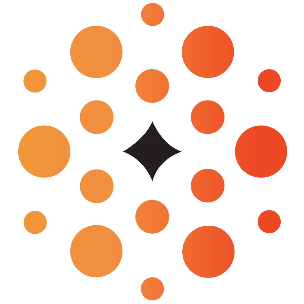 Dots and a star to represent AI and traditional modes of creation