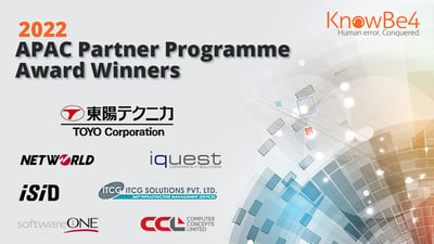 APAC Partner Programme 2022 Winners Graphic