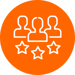 orange check mark