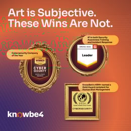 KnowBe4 Ranks Number One in G2 Grid Reports, Wins Gold Cybersecurity and Top Workplace Awards
