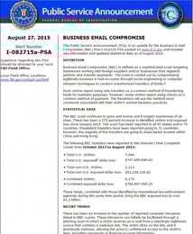 KnowBe4 Warns U.S. of Business Email Compromise Scam