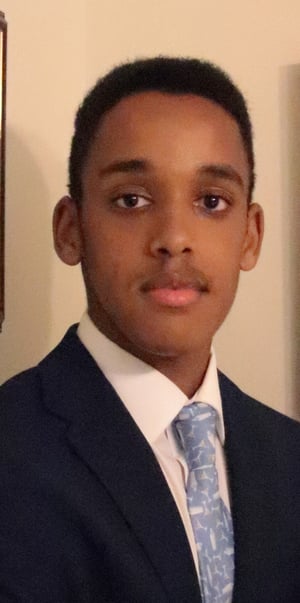 Black American Scholarship Recipient Kaleb Worku