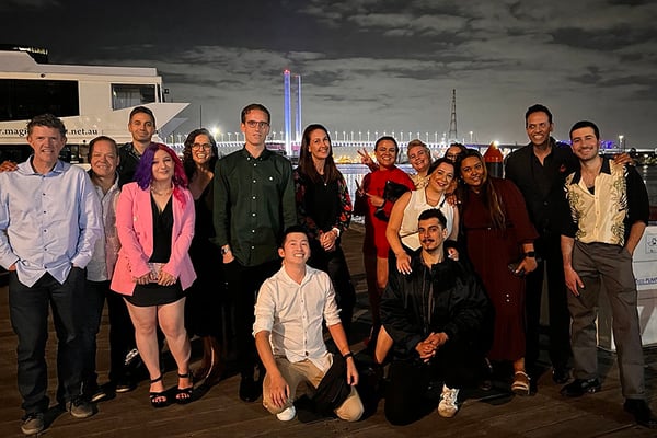 Melbourne Group On Dock
