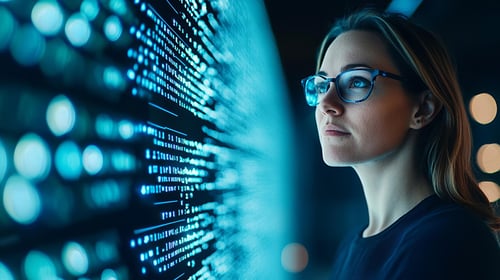 KB4-CR-0895-Woman-Tech-Illuminated-Blue-Light-Advanced-Cybersecurity-800