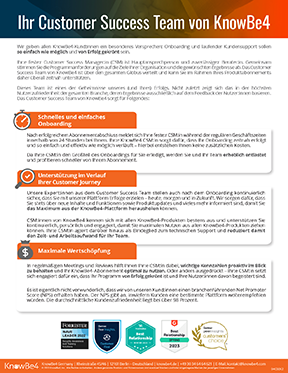 Customer Success Manager Datasheet DE Thumb