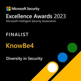 KnowBe4 Recognized as a Microsoft Security Excellence Awards Finalist for Diversity in Security