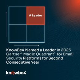 KnowBe4 Named a Leader in Gartner® Magic Quadrant™ for Email Security