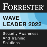 Recognized by Industry Experts & Trusted by Customers Logo - Forrester Wave Leader 2022 - Security Awareness and Training Solutions 1