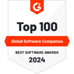 Recognized by Industry Experts & Trusted by Customers Logo - G2 Top 100 Global Software Companies 2024 4