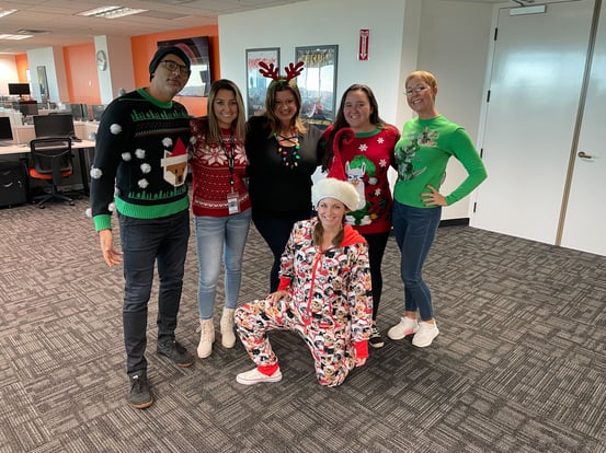 ugly sweater day in the office