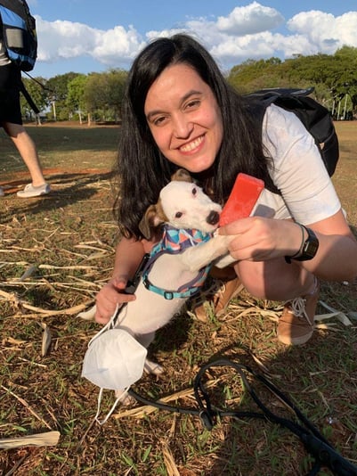 Luisa and her dog