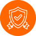 orange check mark
