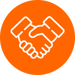 orange check mark