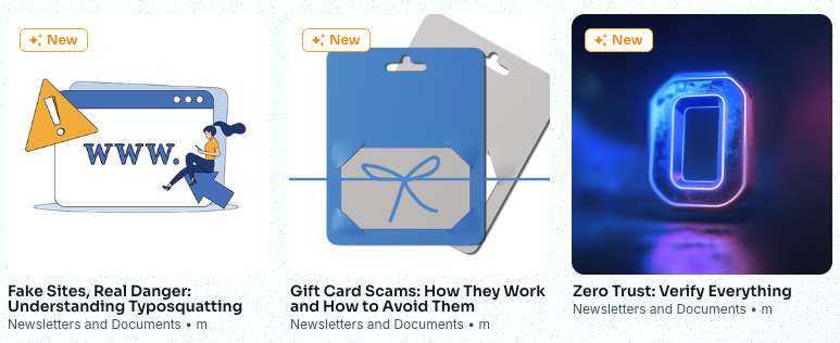 Newsletters and Documents