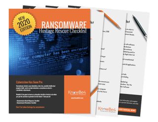 ransomware knowbe4 checklist rescue hostage