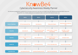 Cybersecurity Awareness Weekly Training Planner