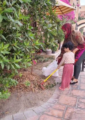 Sehar Cleaning Up in Dubai