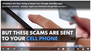 Smishing  PSA Video by USA Today