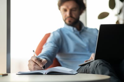 man-learning