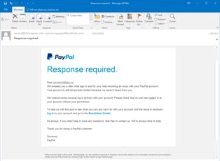 Paypal Phishing Security Notice Paypal Phishing Email - Fake Security Notice