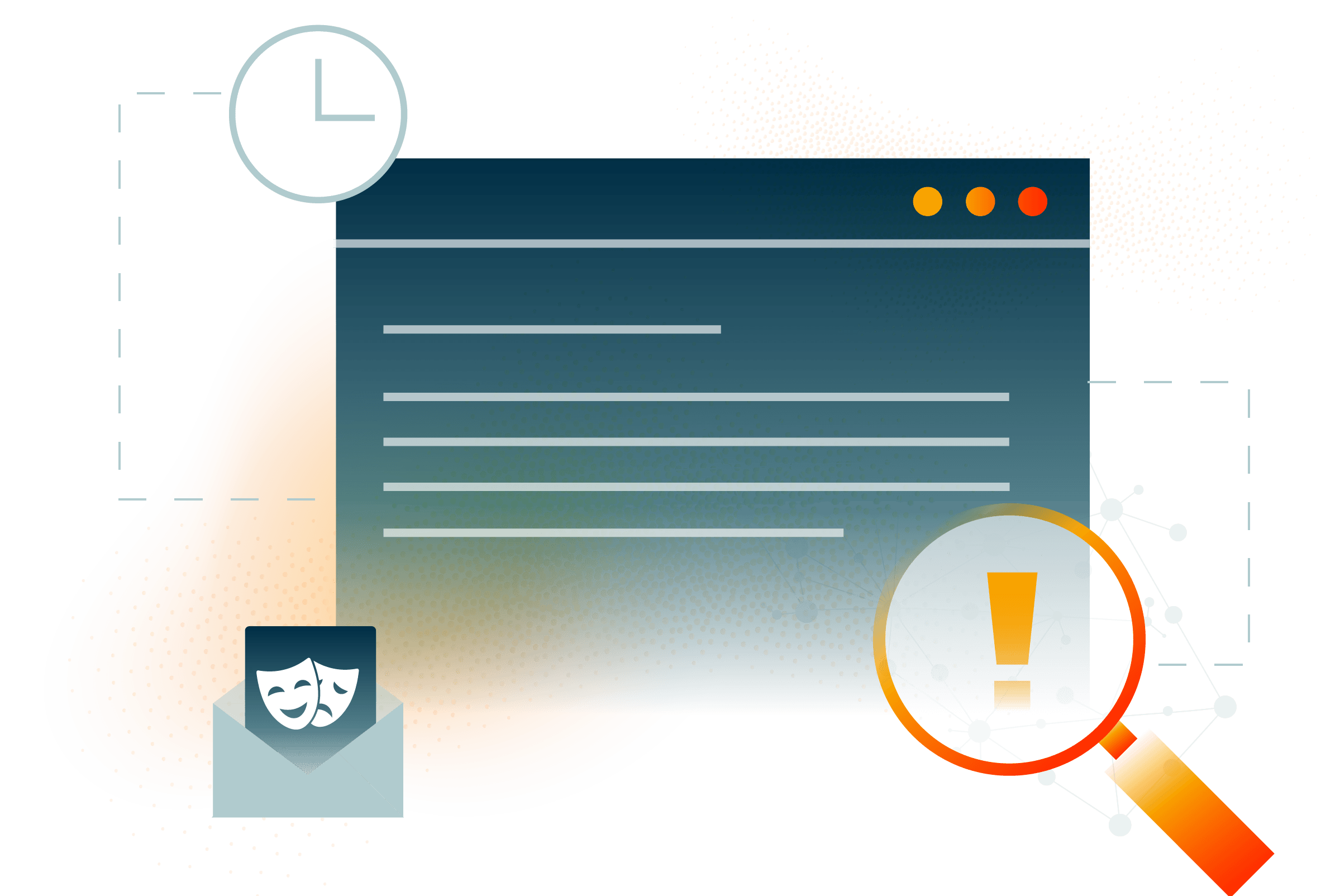 Screenshot, microscope, phishing email, ai