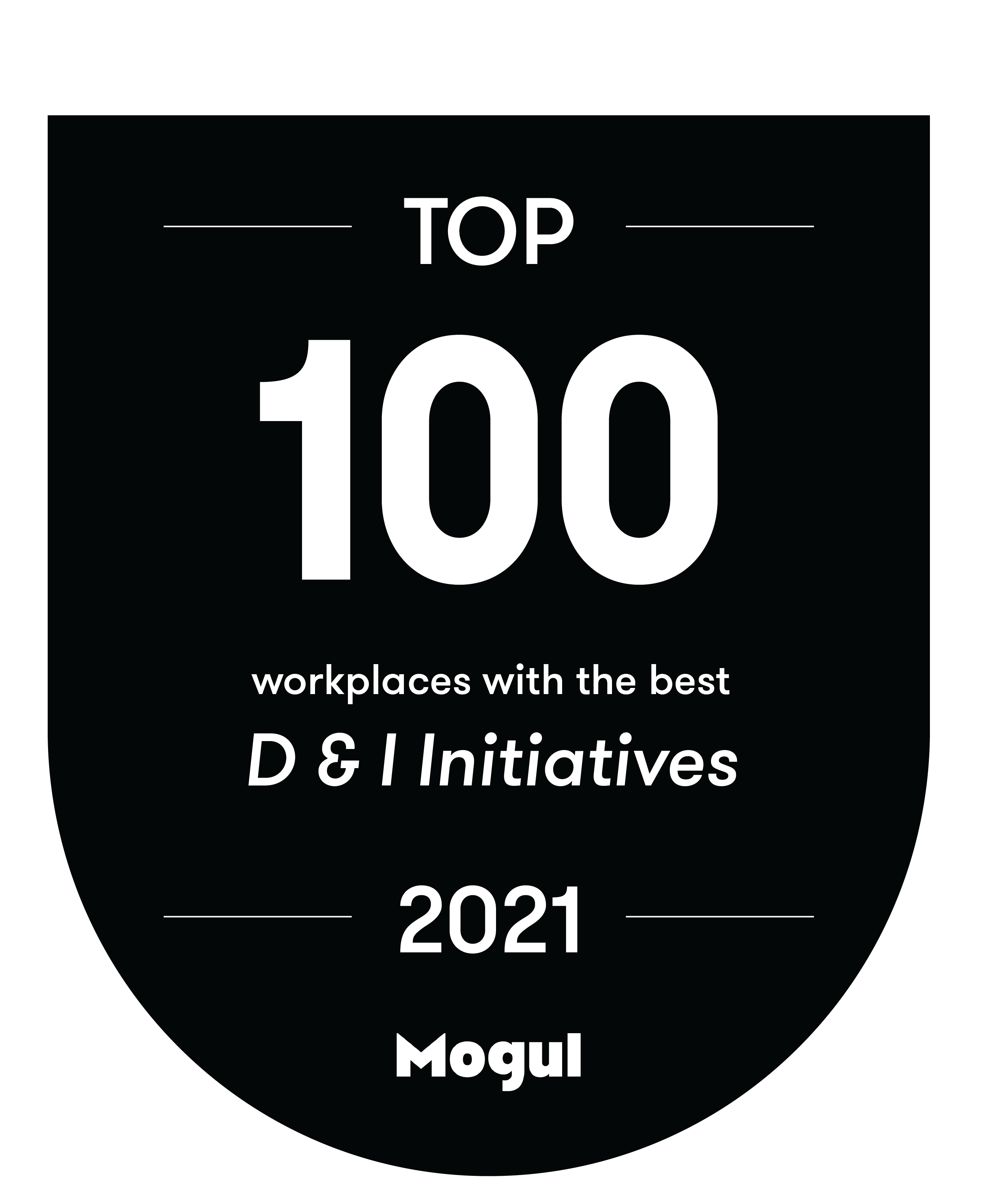 2021 Badge – Top 100 Workplaces with the Best D & I Initiatives