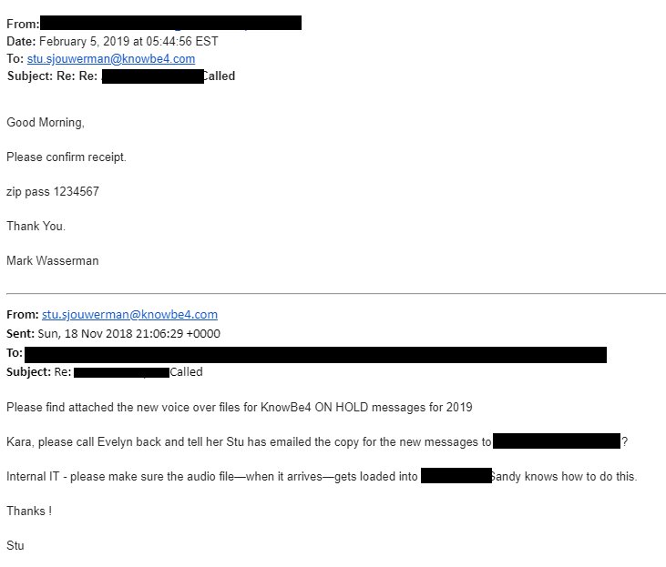 Today I Was Attacked Through An Existing Vendor Using A Real Email Thread