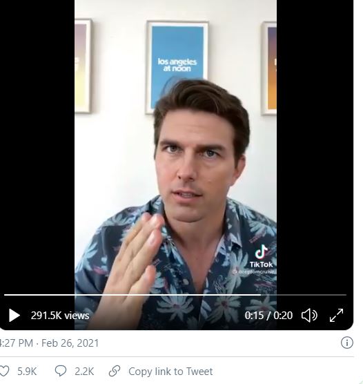 New scary good deepfake videos of Tom Cruise show the threat to society is very real